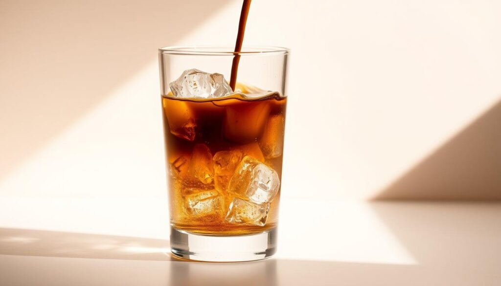 Iced Americano espresso wasser